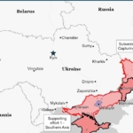 Karta stanja u Ukrajinsko-Ruskom ratu 2023