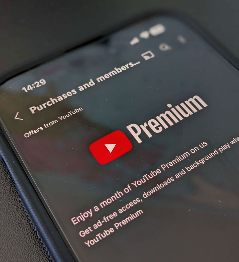 youtube premium na iphone 14 pro max